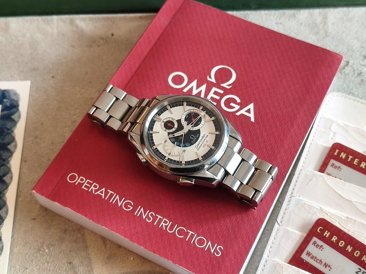 🔥 DISPONIBIL / DE VÂNZARE: OMEGA Seamaster Aqua Terra NZL-32 Chrono – Full Set cu acte 🔥